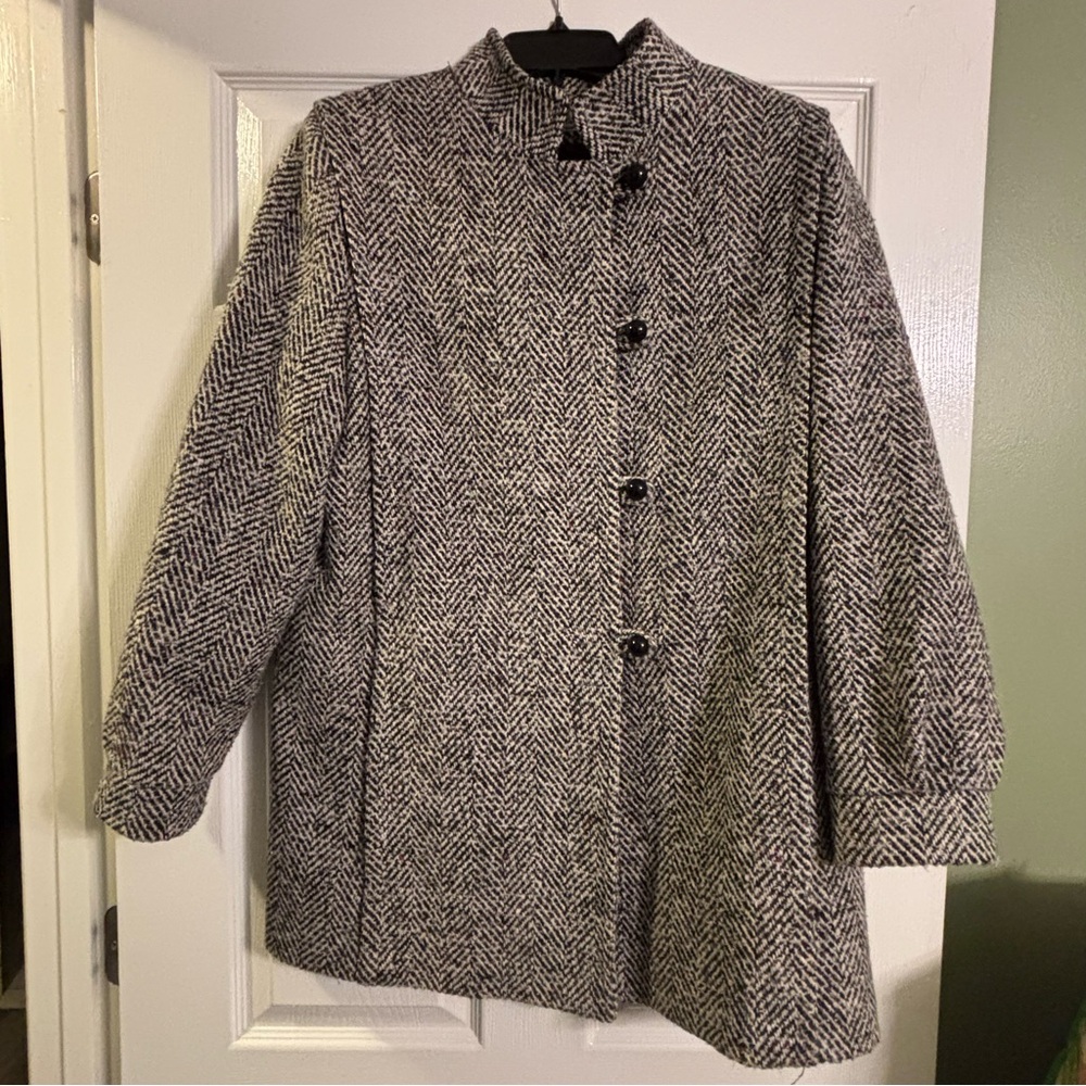 💘Sharilove Fashions💘 Vintage Herringbone Coat